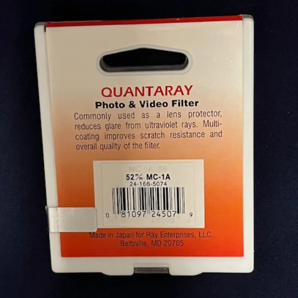 Photo & Video52mm Multi Coated Skylight 1A Glass Lens Filter Protector Quantaray